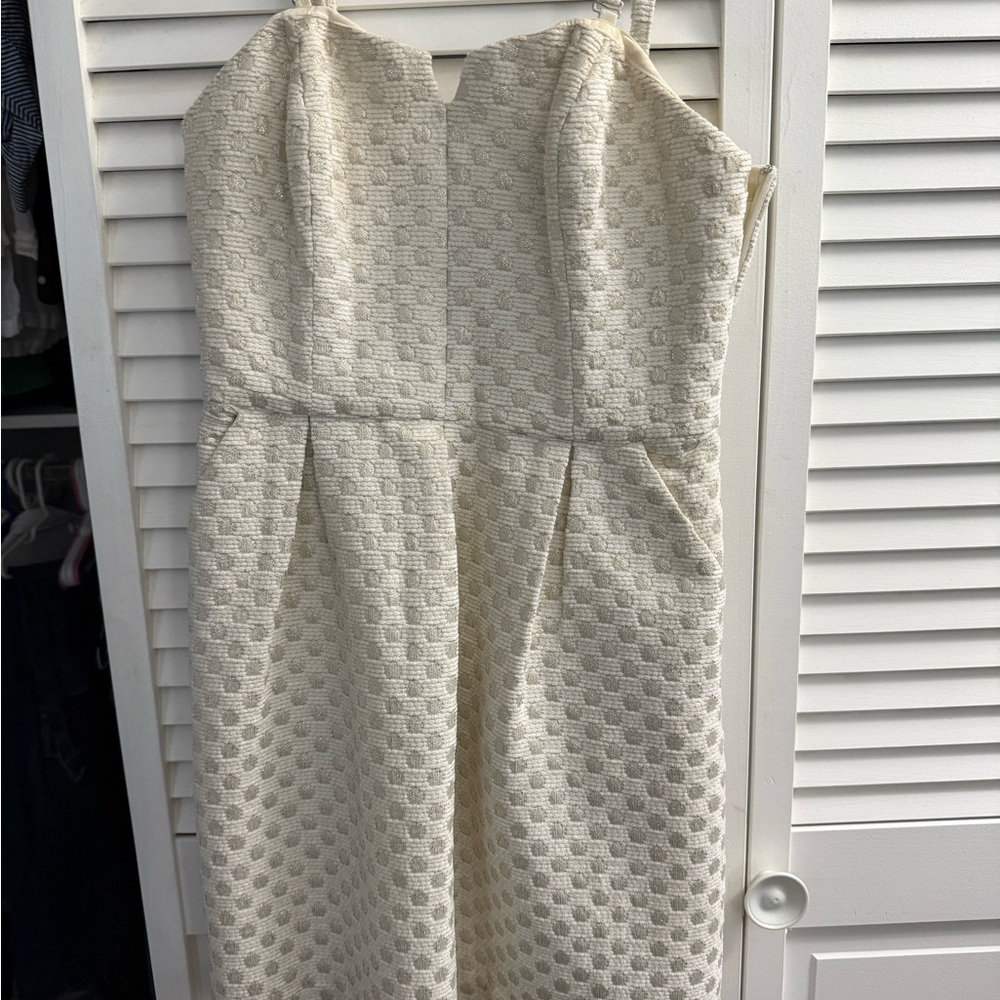 Moulinette Soeurs Cream Strapless Dress